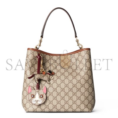 GUCCI GG EMBLEM MEDIUM BUCKET BAG 815103 (25*25*15.5cm)